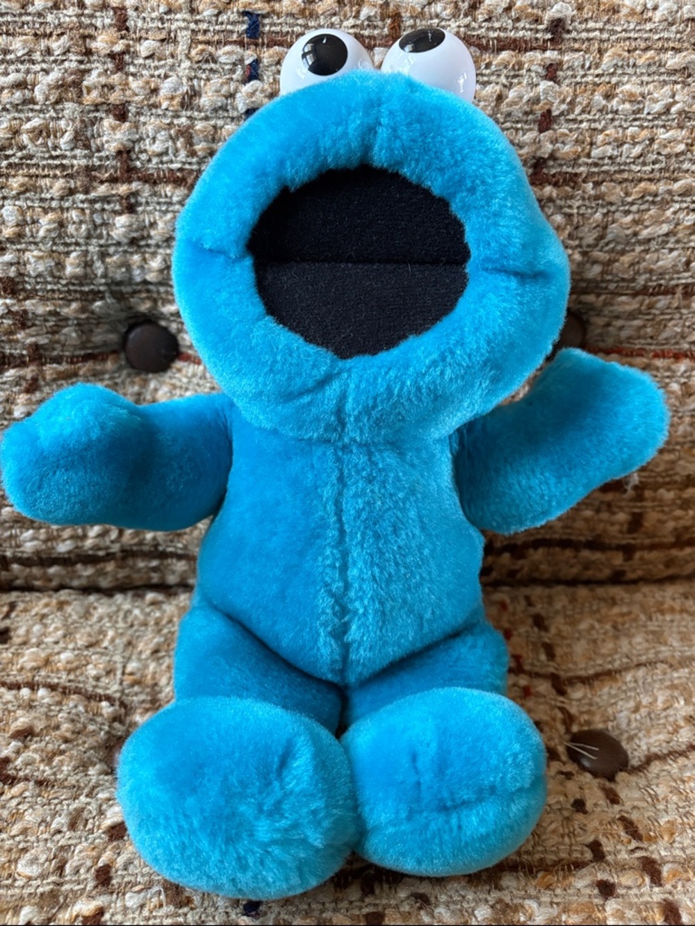 Vintage Tickle Me Blue Cookie Monster Plush Toy